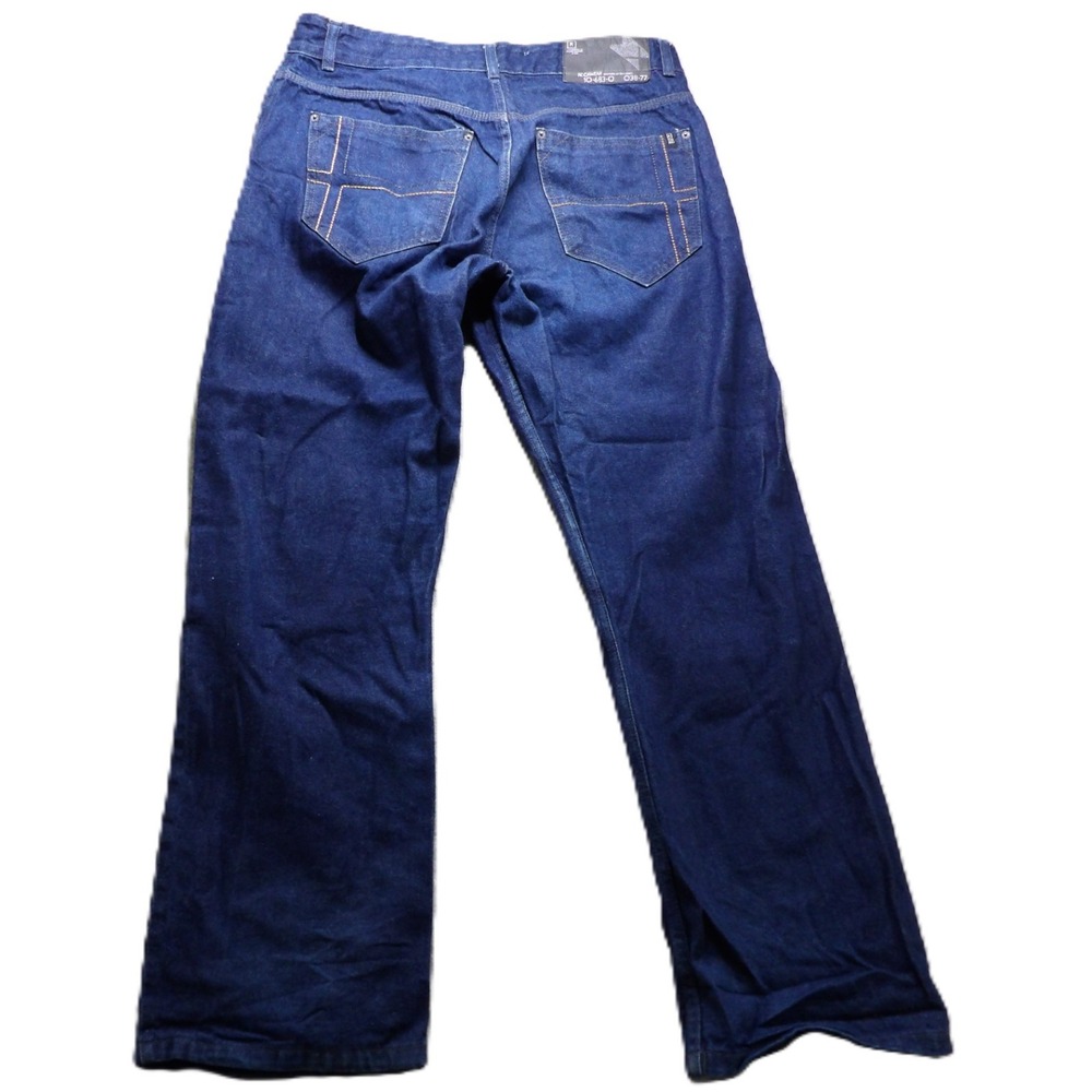 VTG 90s Rocawear Jeans Men W38 Blue Regular Fit Denim Hip Hop Pants Baggy Casual